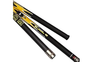 LUOSHUAI Cannes à PêChe à Main Severse 8M 9M 10M 11M 12M Canne de pêche Carpe télescopique Canne à pêche Carbone Poewr Tige à la Main de Tous Les Cannes à pêche Canne A Peche Au Coup