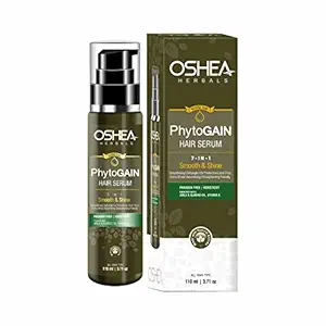 Oshea Herbals Phytogain 7 in 1 Smooth & Shine Hair Serum I Instant Shine & Smoothness I Gives frizz ? free Hair I 110ml