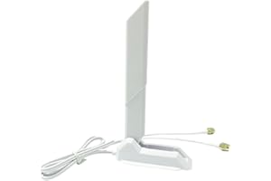 ZAHARA Antenne 2T2R Dual Band WiFi 6/6E: 2,4-6 GHz für ASUS ROG Maximus Z690 Z790 Z590E Z690E X XI XII XIII/ROG Strix B560 B660 X470 X570 X670E Z370 Z590 Z660 90 Z7 90/ TUF Gaming B550M B550MA