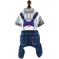 ZYDSD Fournitures Pour Animaux De Compagnie Vêtements Pour Chiots Printemps Et Été Four Feet Vêtements Pour Animaux Domestiques Manteau Pour Chien En Peluche Pour Chien Gris, Bleu, Rouge (XS - XL) Vêt