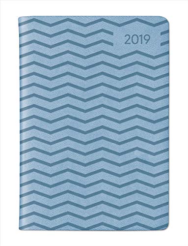 Ladytimer Mini Deluxe Sky 2019 - Taschenplaner / Taschenkalender (8 x 11,5) - Tucson Einband - Motivprägung Muster - Weekly - 144 Seiten