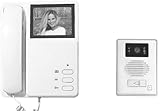 Videoportero con pantalla de alta resolución en blanco y negro con 4 hilos de conexión