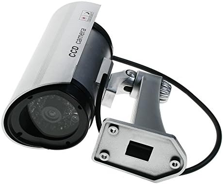 GoldenTrading 2x Fake Dummy Dome Home Security CCTV Camera Surveillance Simulation LED Light