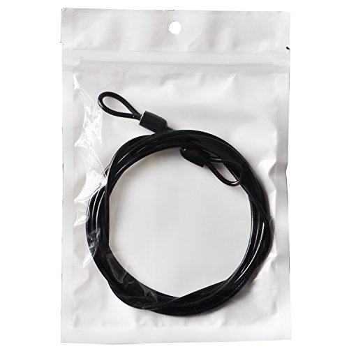 Preisvergleich Produktbild Aspen Stahlkabel mit Schlaufen Flex 2 M ( Schwarz )