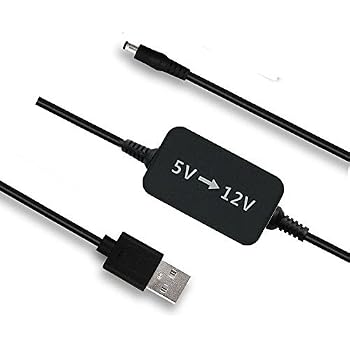 Câble Convertisseur USB 5V Vers 12V - Longueur 1m - Pour Alimentation 5.5*2.1mm