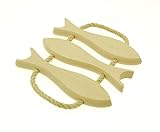 Set sottopentola in legno per albero di Natale, set tappetino