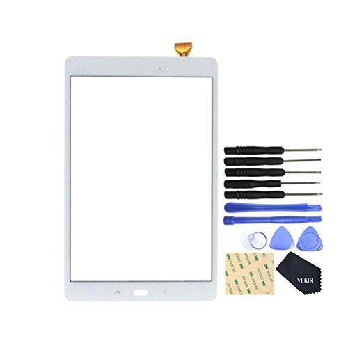 VEKIR Touch Repair Écran en Verre pour Samsung Galaxy Tab A 10.1 (2016) T580(Blanc)