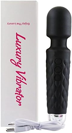 Mobiecube Wand Body Massager, 9 Speeds &amp; 20 Patterns Therapeutic Vibrator for All Sport Recovery Waterproof USB Rechargeable
