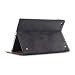 Produktbild iPad Pro 9.7 Hülle , elecfan® Vintage Retro Business-Stil Folio Slim Fit Kunstleder Schutzhülle Case Smart cover mit Standfunktion / Kartenfächer / Auto Schlaf Aufwachen Funktion PU Tasche Ledertasche Leichtgewicht Anti Kratzer Schutzhülle für iPad Pro 9.7 (iPad Pro 9.7, Schwarz)