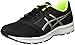Asics Men's Patriot 8 Competition Running Shoes, Multicolor (Black/Silver/Safety Yellow), 8 UK