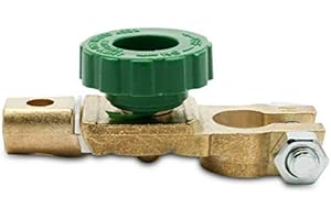 LANCO Interrupteur d'isolateur de batterie de voiture, interrupteur de déconnexion de batterie principale haute capacité universel 12V / 24V, isolateur de commutateur de jonction de borne de batterie