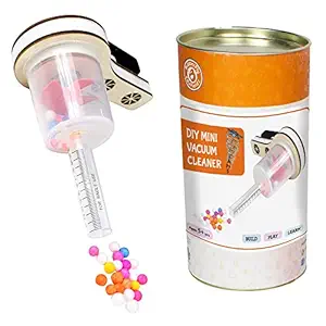 ButterflyEdufields DIY Mini Vacuum Cleaner Science Experiment Kit for Kids 6 to 10 Years | STEM Construction Activity Toy | Best Learning Educational Gift for Boys & Girls, Made in India