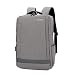 Produktbild Herren 14 Zoll Rucksack Jungen Laptop Schultasche Groß Wasserdicht Backpack TravelLite Schulrucksack Atmungsaktiv Reiserucksack Mit USB Ladeanschluss (Grau)