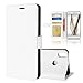 Produktbild BQ Aquaris X Pro Hülle, Disland R64 Flip PU Leder Brieftasche Case Cover für BQ Aquaris X Pro Mit Kartenhalter und Stand Funktion [Full Protector] [Perfect Fit],Weiss