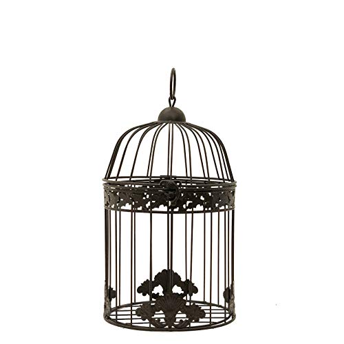Grande Cage Oiseaux Bougie Ronde Marron 62 Cm X ø35 Cm
