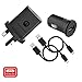 Price comparison product image Motorola Original- TurboPower 18W Wall Charger, TurboPower 18W Car Charger with 2 SKN6461A 1m Micro USB cables in retail box Authentication Label and User Guide