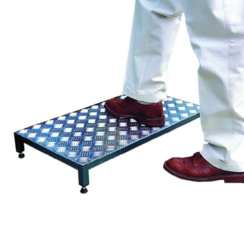 NRS Healthcare Metal Half Step - Standard: 41 cm (16 inches) Width