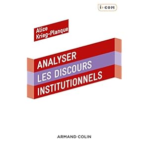 Analyser les discours institutionnels Livre en Ligne - Telecharger Ebook