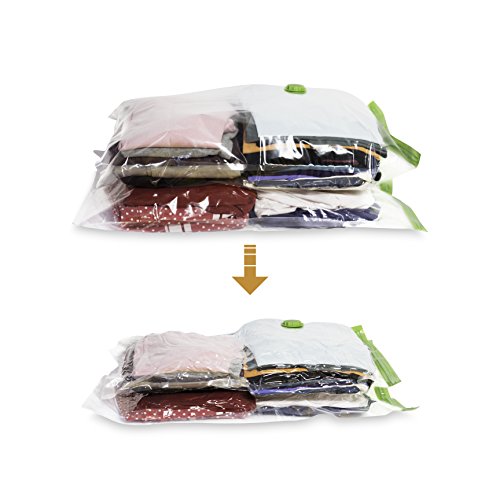 Amazy Vakuumbeutel (15 Stück | 3 Größen) – Zur platzsparenden und luftdichten Aufbewahrung von Kleidung, Bettwäsche und anderen Textilien - 5