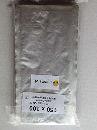 Alubeutel 15x30cm 50 Stück, Aluminium Vakuumfolie mit Innenstruktur für alle Folienschweißgeräte - 2