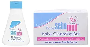 Sebamed Childrens Shampoo (50ml)and Baby Cleansing Bar (100g)