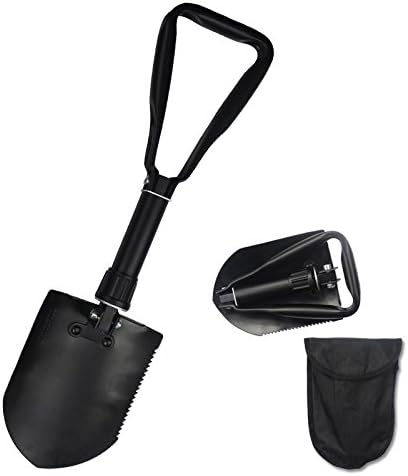 Chinese military folding shovel, multipurpose camping, hiking, doomsday tools, first aid equipment, survival tools, self-defense multifunctional, gardening-tactical army integration tools