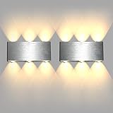 wandleuchte wohnzimmer led dimmbar Größe von Einzelnere Wand Lampe : ca. 18 * 8 * 3 cm; Gewicht: 300g. Klein, platzsparend. Betriebsspannung: AC85v ~ 265v; Leistung: 6X1W, geringer Stromverbrauch. Energieklasse A++; Schnurschalter : Nein.