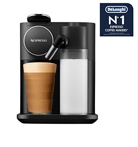 De'Longhi Nespresso Gran Lattissima EN650.B Kapselmaschine, Kaffeemaschine mit Milchaufschäumer, für 6 Kaffee-Milchgetränke per Fingertip, 36,7 x 20,3 x 27,6 cm, schwarz