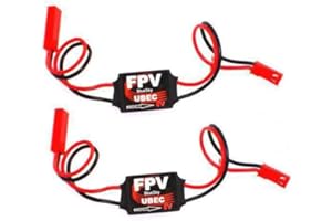WANGCL Lot de 2 interrupteurs d'alimentation servo 3 A 5 V UBEC pour quadricoptère RC avion FPV transmission graphique caméra cardan contrôle de vol