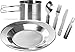 Produktbild Campiong Outdoor Geschirrset BW-Besteck + Tasse + Feldtasse mit Klappgriffen