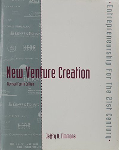 New Venture Creation: Entrepreneurship in the 21st Century