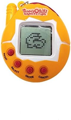 Retro virtual pet by Spindee® choose colour 90s funny 168 cyber-pets in 1 hot tamagotchi toy keyring (Orange)