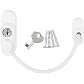 Proalet Kidmix &Ccedil;elik Halatlı ve Anahtarlı Emniyet Kilidi, &Ccedil;ocuk Kilidi, 300 kg Taşıma, Ayarlanabilir, Havalandırma, Kapı, Pen