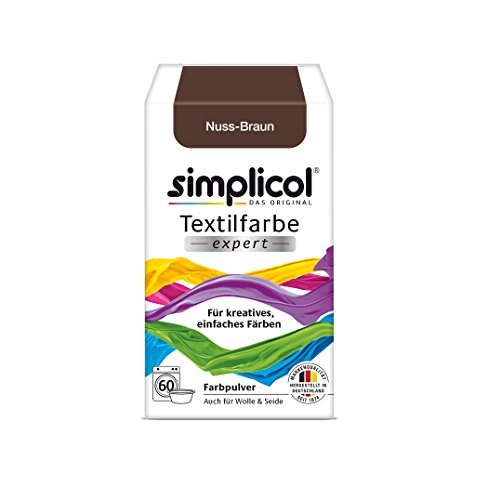 Simplicol Textilfarbe expert -Für kreatives, einfaches Färben - 1716 "Nuss-Braun" Neu!