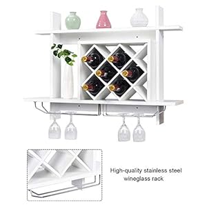 Wall Mounted Wine Rack Organizer, Fashion, Simple, Easy to Clean, Lightweight, Practical, Easy to Uninstallfor Home and Kitchen Decor