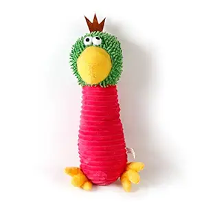 Royale Dog Squeaky Plush Dog Toy Pet Stuffed Chew Toys Funny Mop Cloth Chicken Dog Interactive Animal Toy 1 Piece Size : 32*9cm (Pink) 1 Piece