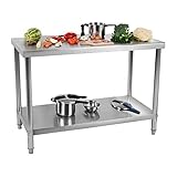 mesa industrial cocina Refuerzo adicional con tablero HDF
