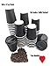 Price comparison product image New! 100 x 12oz TOP Quality! Insulated Disposable Paper Cups & Black Lids Hot/Cold Drinks Cups