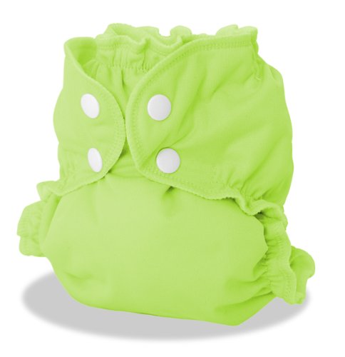 AppleCheeks Re-useable Washable Nappy Cover with Organic Cotton/Bamboo Insert 2 Piece Bundle - Appletini Size 3 (14-30kg-30-65lbs approx)