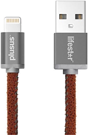 PlusUs Charger Cable USB-A Lightning | Certified From Apple 1m Fuzzy Mocha