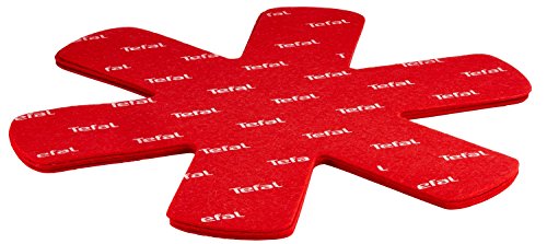 spécification Tefal K2203004 Set de 4 Protecteurs de Poêle Rouge