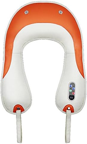 XIONGJUAN Massage shawl neck shoulder massager kneading beat heating simulation manual massage Adjustable strength household outdoor , orange