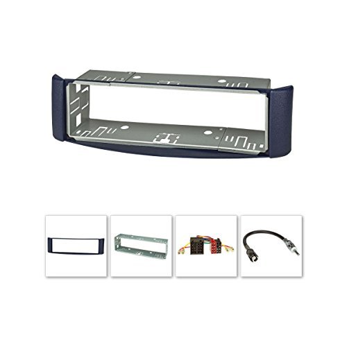 tomzz Audio  Radio (Juego) para Smart Fortwo (450) 1998 - 2007, Azul, con Bandeja de Metal