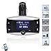 Produktbild 2015 Neu Design Bluetooth-Auto-Set MP3-Player Drahtloser FM Transmitter Blue LCD Display FM Modulator Auto Ladegerät Zigarettenanzünder für iPod iPhone Smartphones