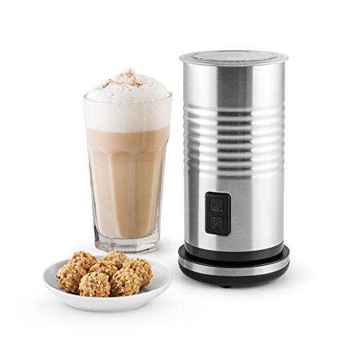 Klarstein Biancolatte Milchaufschäumer Kannenerhitzer (Edelstahl, 400W Heizelement, 450ml Fassungsvolumen, Antihaftbeschichtung, Zwei-Tasten-Steuerung, Abschaltautomatik, Doppelwand) silber - 9