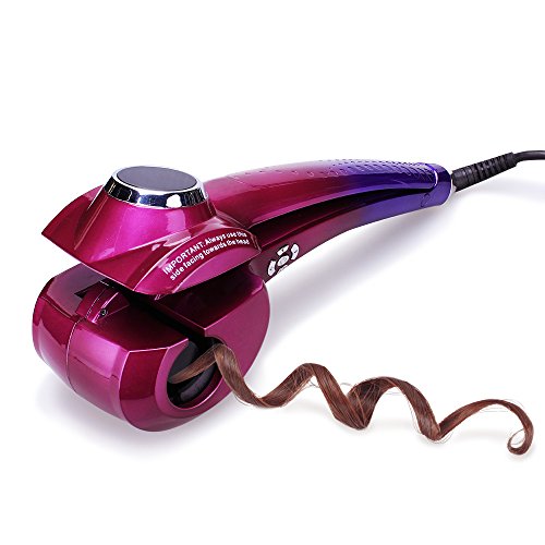Professional Hair Curler Curling Tong for Perfect Hair Curls with Worldwide Dual Voltage 100v-240v (Flash Purple)