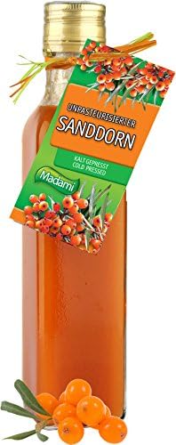 MADAMI Fruit concentrates for healthy lemonades - Sea buckthorn - Fresh pressed sea buckthorn juice - Fruit content 67% - 1pack 250ml