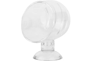 FOURNYAA Aquarium Futternapf, Aquarium Wurm Feeder Starke Adsorption Futterring Fisch Feeder Wurm Futterbehälter mit Saugnapf für Aquarium Aquarium(Acrylic Slit Cup)