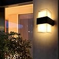 Groeien LED 12 watt Modern Outdoor Acrylic Wall lamp Decorative Garden Light Up and Down Light Waterproof Outdoor Light (Square)