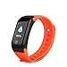 Produktbild Fitness Tracker Neue Sport wasserdicht Smart Armband Armband Uhr mit Pulsmesser Schrittzähler Touchscreen für iPhone Samsung IOS Android Smartphones(Orange)
